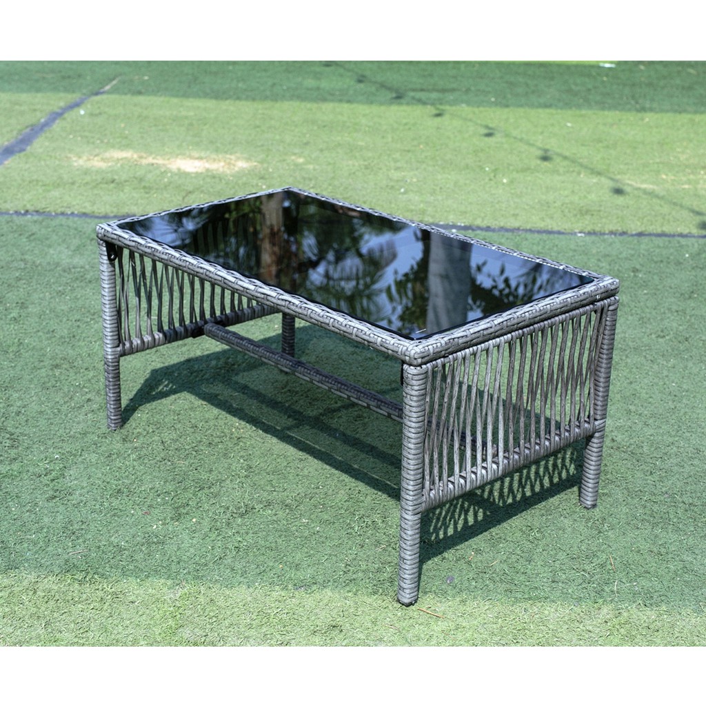 WEGO Bộ bàn ghế sân vườn/ Ban Công/ Hồ bơi - 3 GHẾ NGỒI // Outdoor Furniture Rattan Chair Set Rattan Sofa 3 Seater Garden Table and Chair