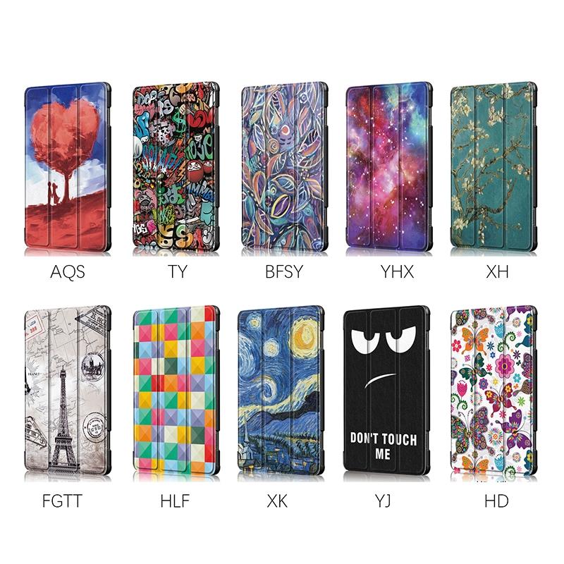 Bao da PU màu trơn kèm giá đỡ đứng thời trang sang trọng cho máy tính bảng LENOVO TAB P10 TB-X705F/L