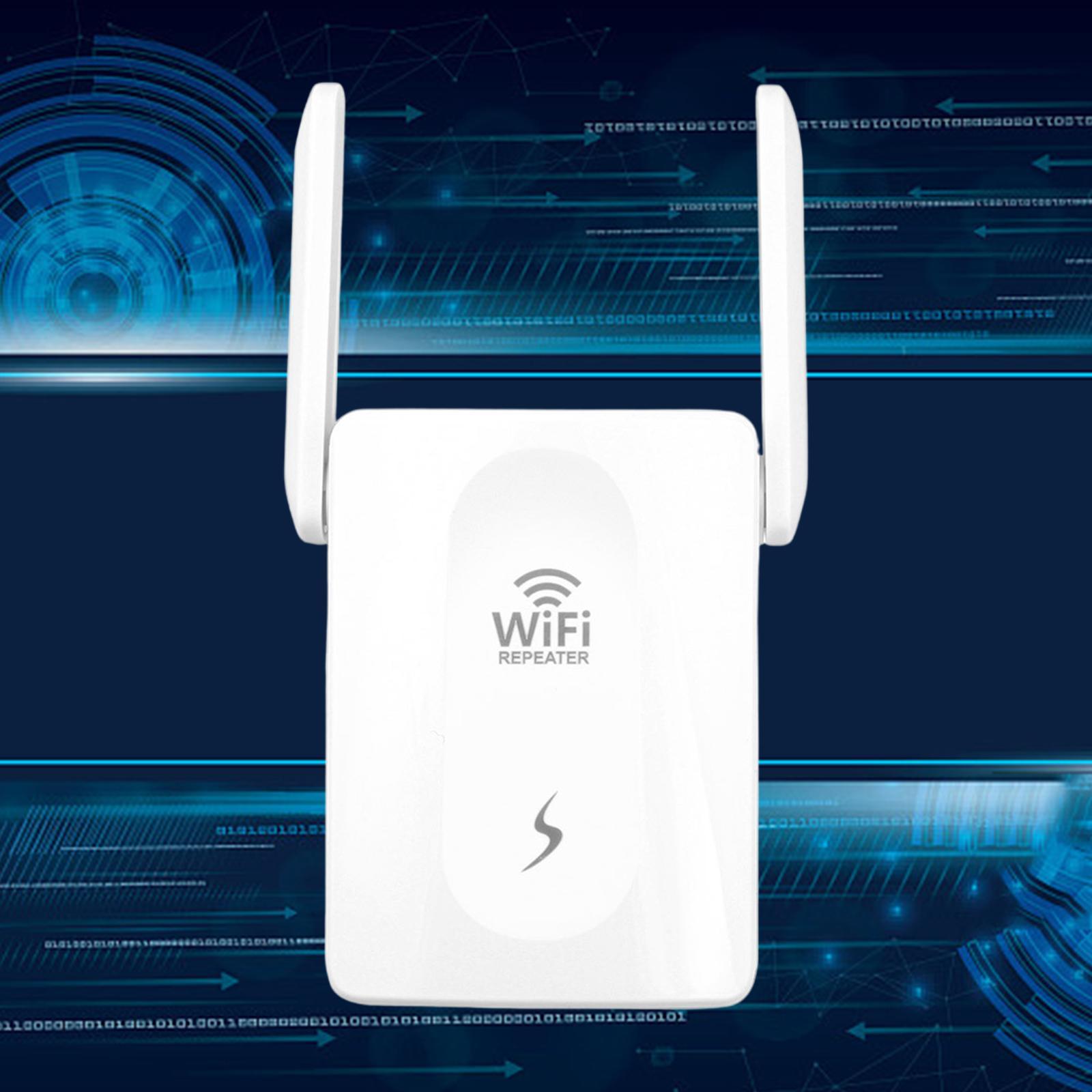 WiFi Repeater Set ,300M Amplifier Wi-Fi Expander 2 Antenna Signal Booster Household Computer Accessories Router US