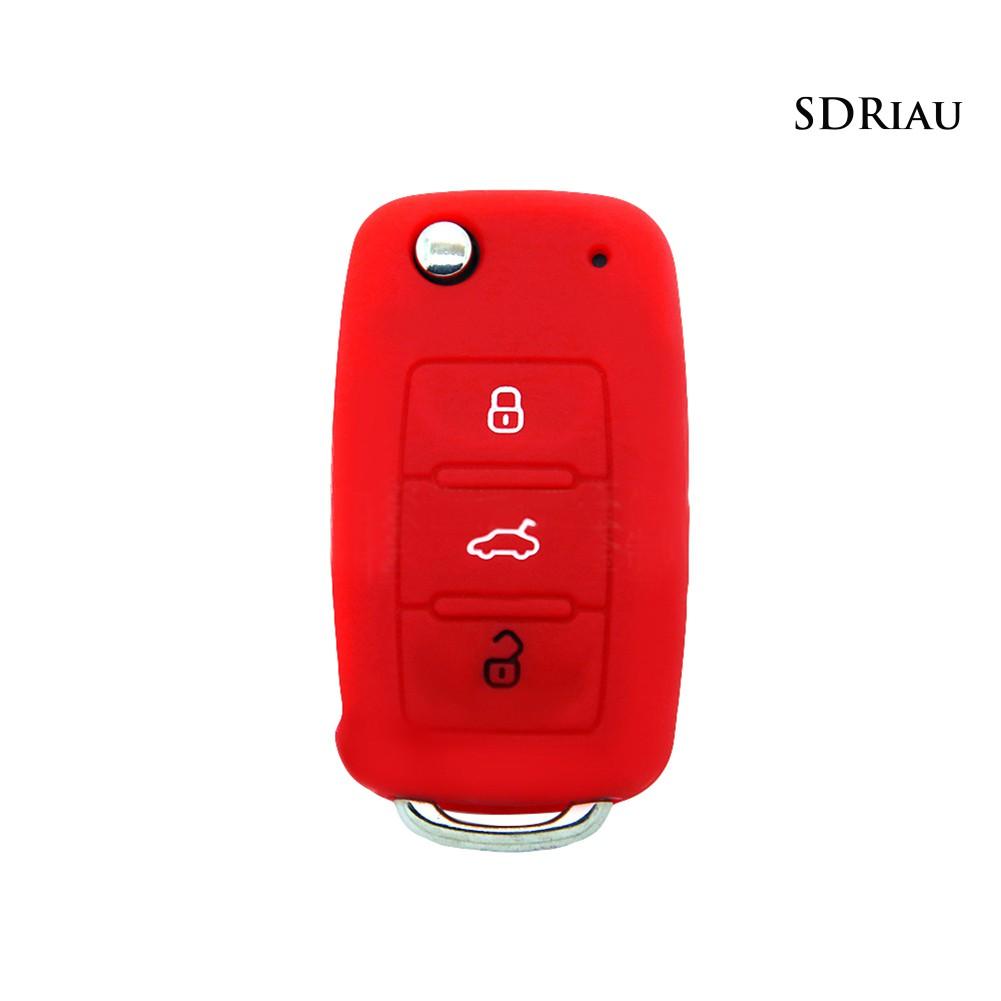Vỏ Silicon Bảo Vệ Chìa Khóa Xe Hơi Golf Bora Jetta Polo Golf Skoda