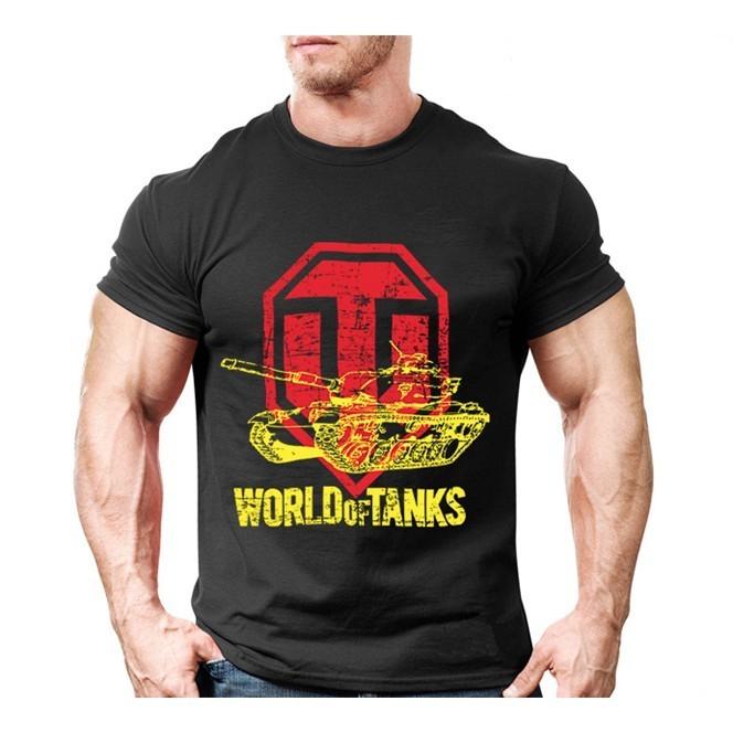 Áo thun World of Tank_chiến thuật_dã ngoại - đen, đen
