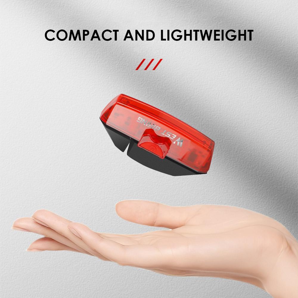 Đèn LED cảm biến thông minh WEST BIKING USB có thể sạc lại gắn Phanh xe đạp an toàn