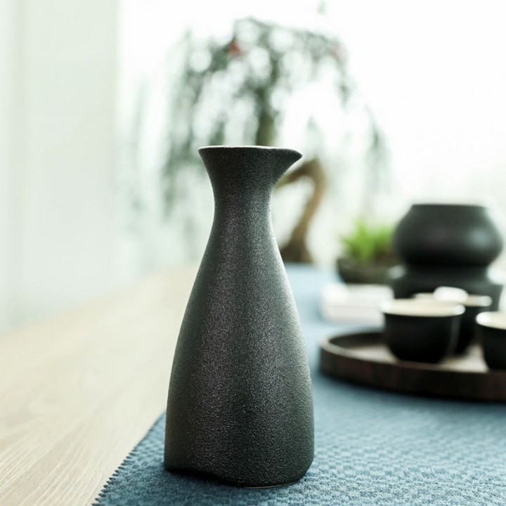 Bộ 7 Chi Tiết Uống Sake Hâm Nóng Tại Bàn Yumi-Zen Ceramics Cao Cấp