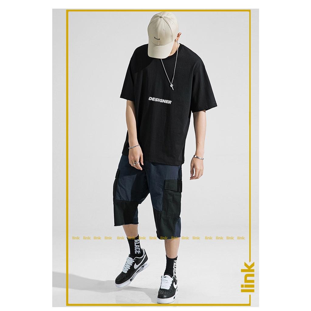 Áo nam tay lỡ GRAPHIC DESIGNER dáng rộng unisex
