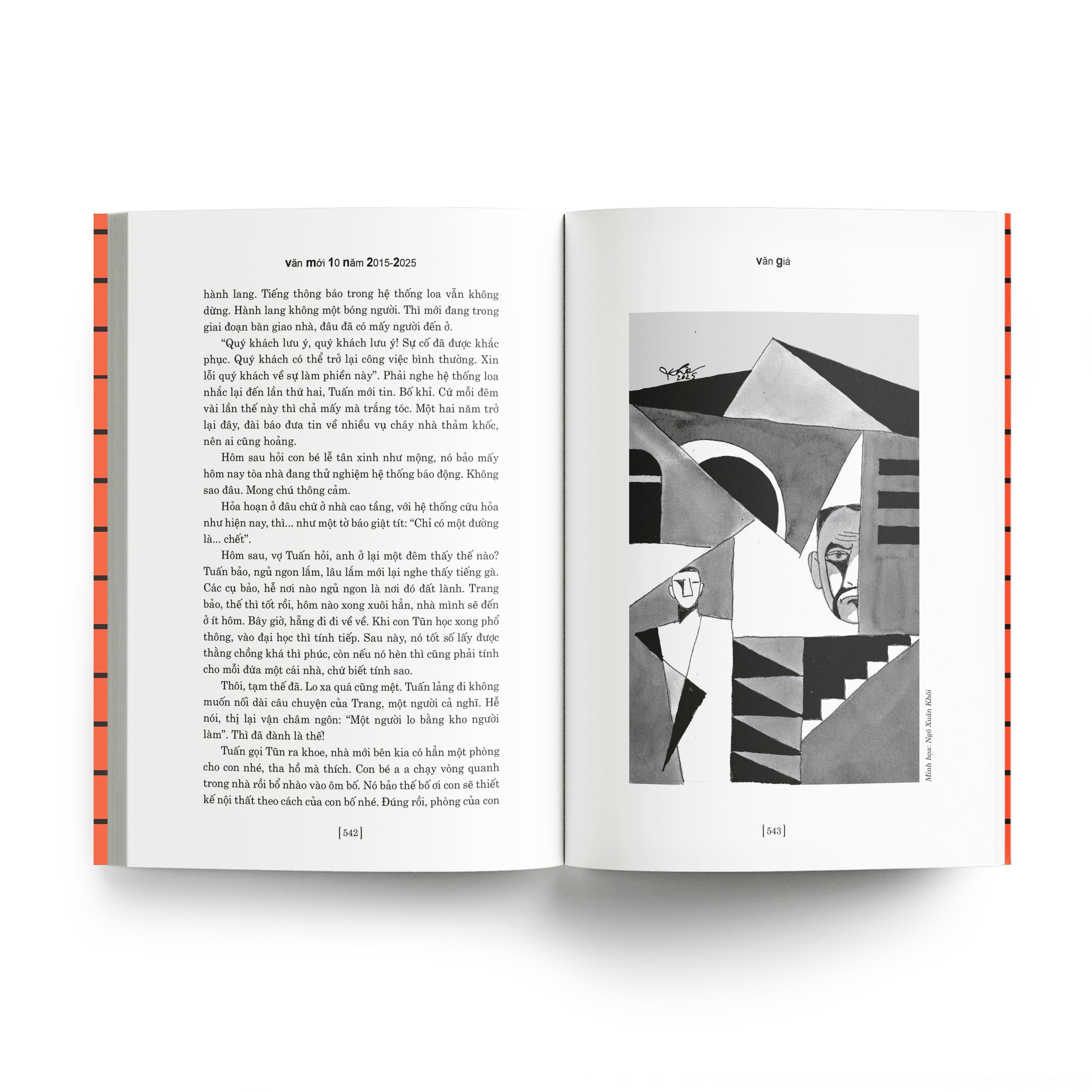 Sách - Văn Mới 10 Năm 2015-2025 - Hợp Tuyển Văn Xuôi Của Các Tác Giả Mới Và Tác Giả Đang Được Mến Mộ