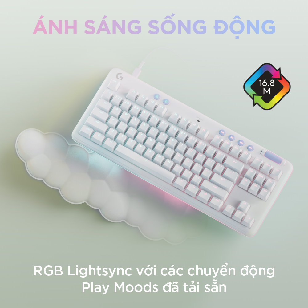 Bàn phím cơ gaming có dây Logitech G713 - Hàng Chính Hãng 