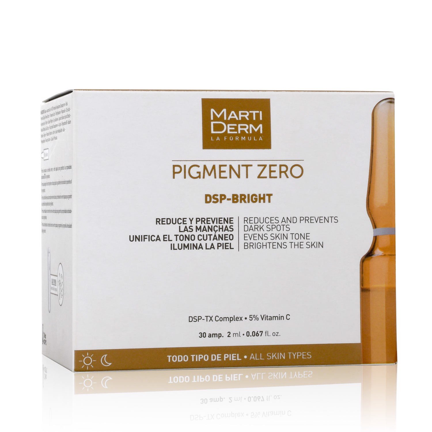 MartiDerm Pigment Zero DSP Bright -- Ampoule Dưỡng Sáng Đều Màu Da, Giảm Đốm Sắc Tố