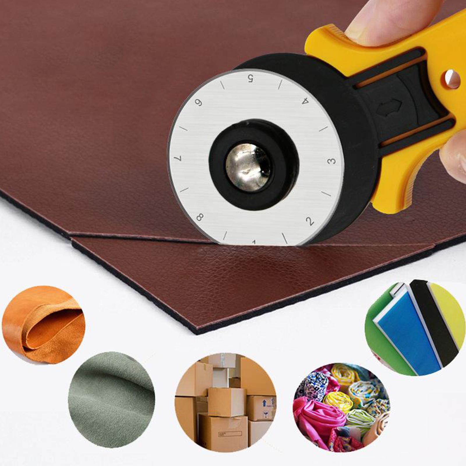 45mm Round Rotary Trimmer Blades Kit for Fabric Leather Sharp