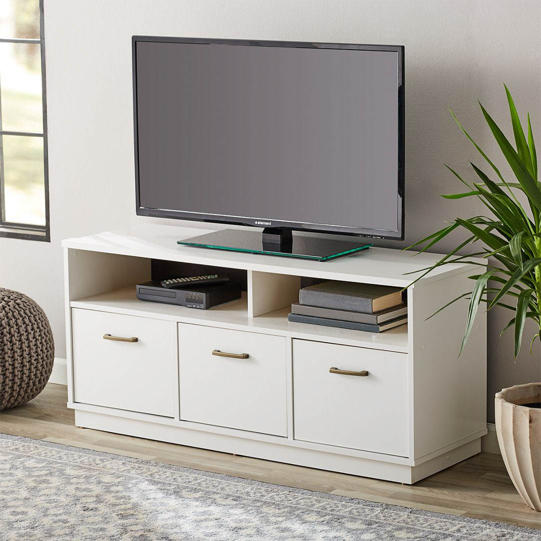 Kệ tivi gỗ hiện đại SMLIFE Taseru | Gỗ MDF dày 17mm chống ẩm | D120xR40xC65cm
