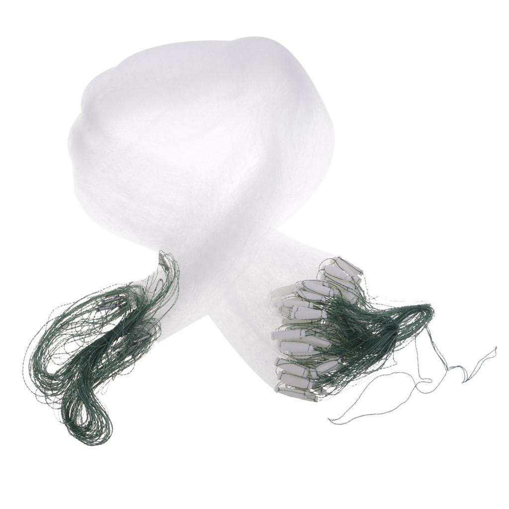 2x Fishing Net With Float Fish Trap Monofilament Small Mesh Gill Casting Net