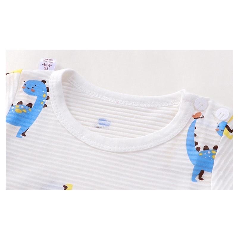 Bộ đồ bé trai dài tay cotton mỏng,nhẹ, mát, thoáng khí