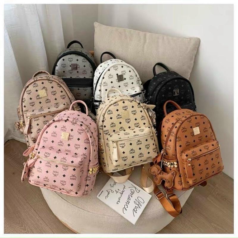 Balo Da Nữ hoạ tiết cao cấp phiên bản hot kèm móc phụ kiện dành cho giới trẻ
