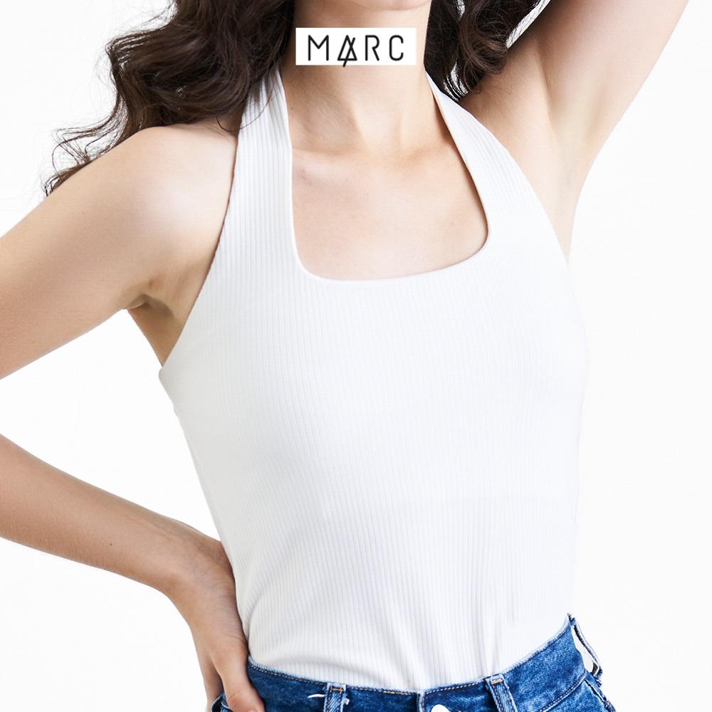 Áo thun nữ MARC FASHION cổ yếm form ôm trơn dày dặn không có nút sau FALH061822