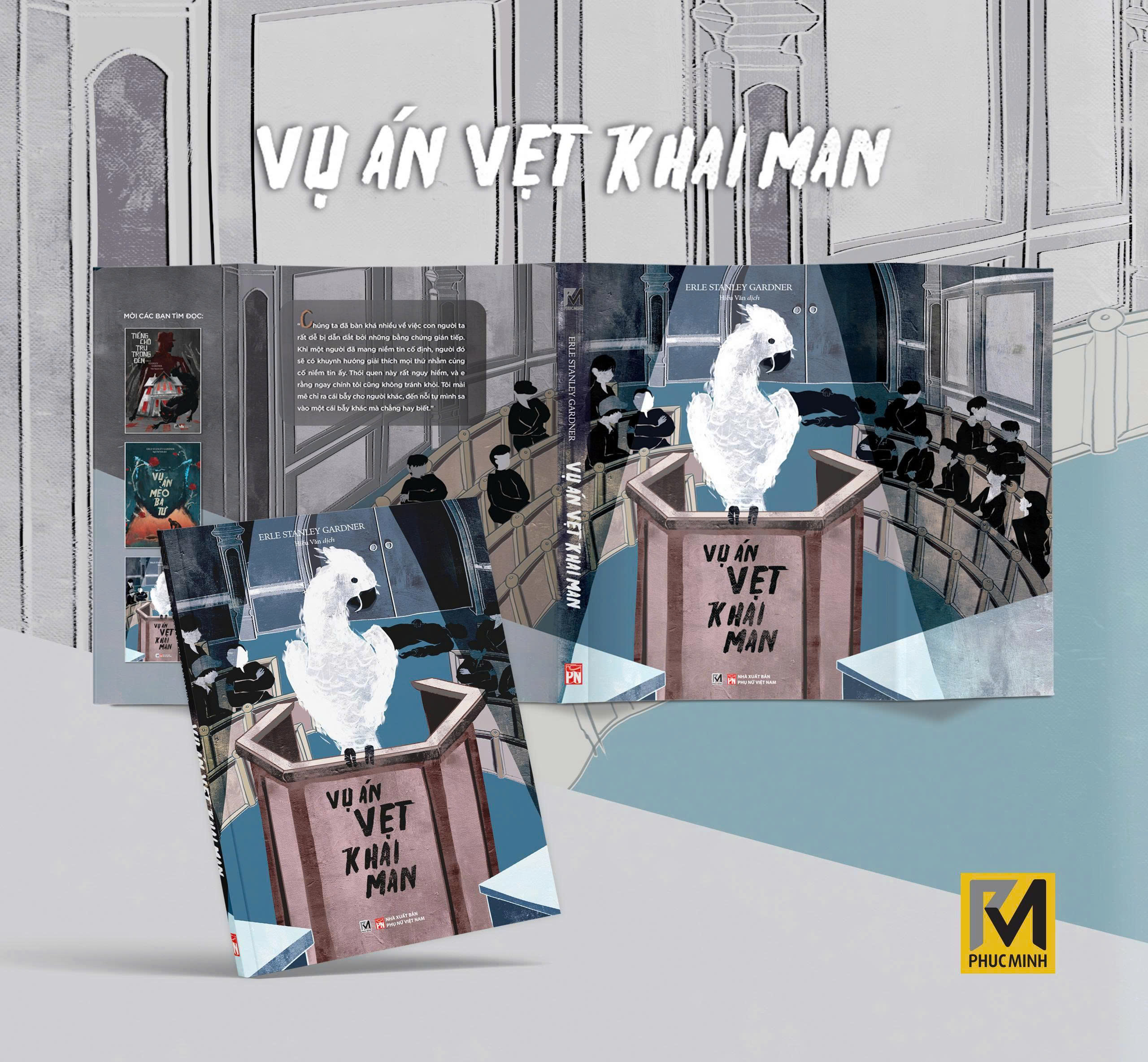 Sách Tiểu Thuyết Trinh Thám - Vụ Án Vẹt Khai Man - Erle Stanley Gardner - Phuc Minh Books