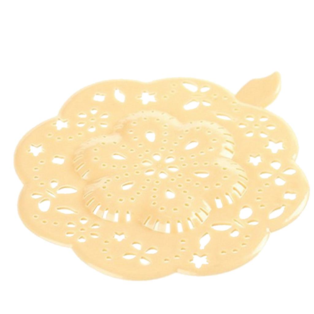 2xKitchen Sink Food Waste Strainer Plug Drain Stopper Basket Filter Yellow
