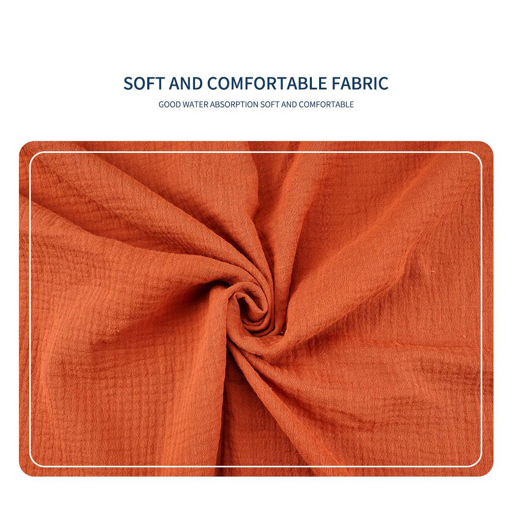 Happyflute 2 Lớp Thân Thiện Với Làn Da Muslin Đầm 100% Cotton Màu Trơn Viền Ren 2 Chăn Lưới Cho Bé