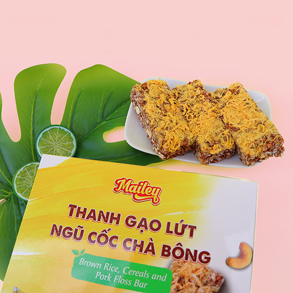 Thanh gạo lứt ngũ cốc chà bông Mailey hộp 120gr