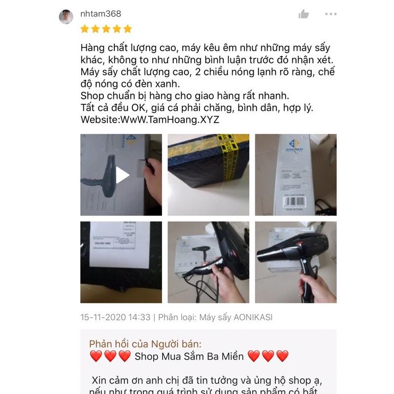 Máy Sấy tóc cao cấp Sấy nóng lạnh 2 chế độ. Sấy nhanh công suất lớn 2.300W