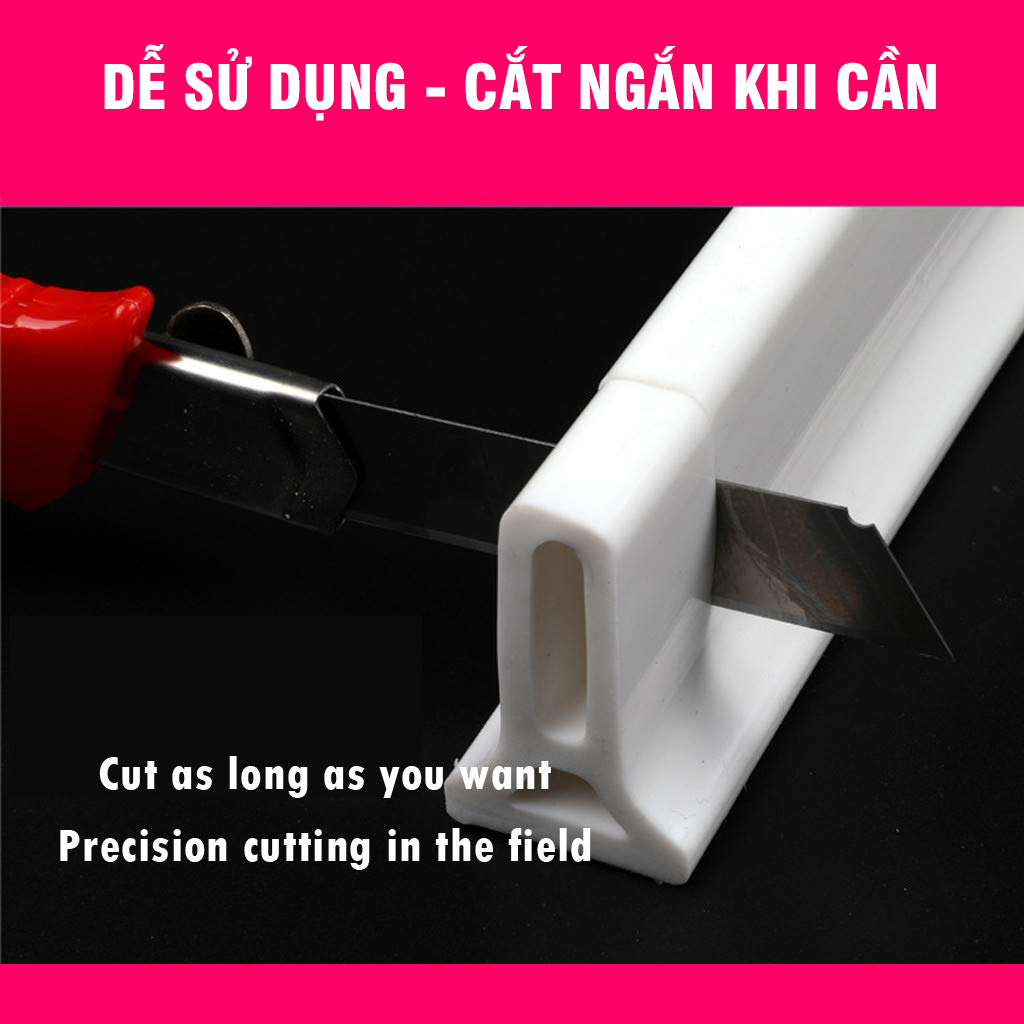 Ron Thanh Dài Chặn Ngăn Nước Nhà Tắm Nhà Bếp Silicone