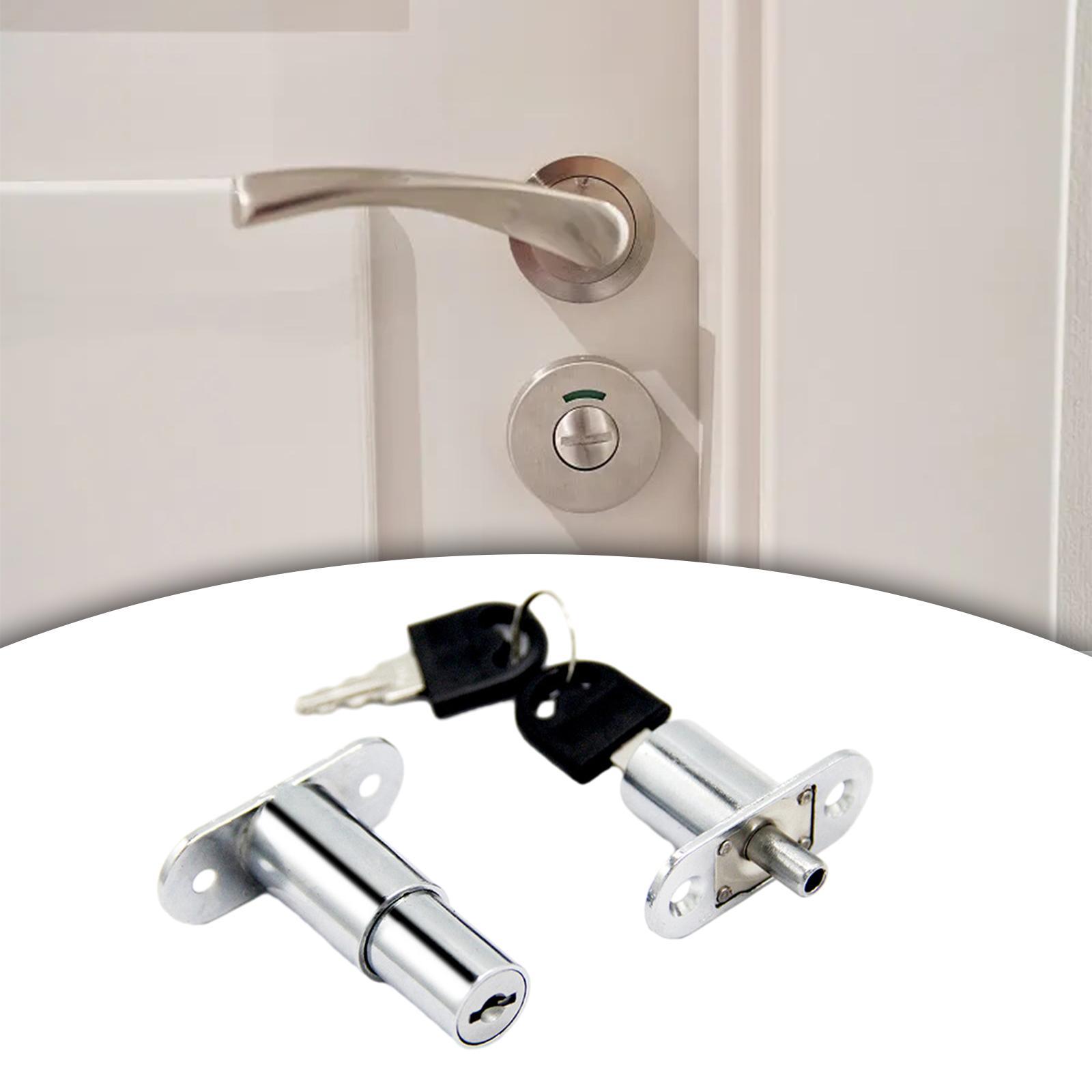 Sliding Door Window Lock Wardrobe Lock with Keys Gadget Upgraded Heavy Duty Display Cabinet Lock Counter Lock for Drawer Lock Refrigerator Lock