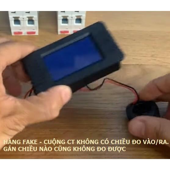 Công tơ - đồng hồ điện tử 6 thông số đo công suất, cường độ (100A