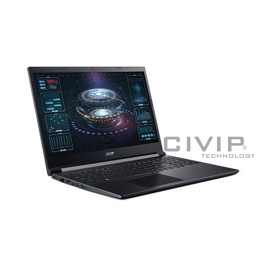 Laptop Acer Gaming Aspire 7 A715-42G-R1SB (NH.QAYSV.005) (R5 5500U/8GB RAM/256GB SSD/15.6 inch FHD 144Hz/GTX1650 4G/Win10/Đen) - Hàng chính hãng