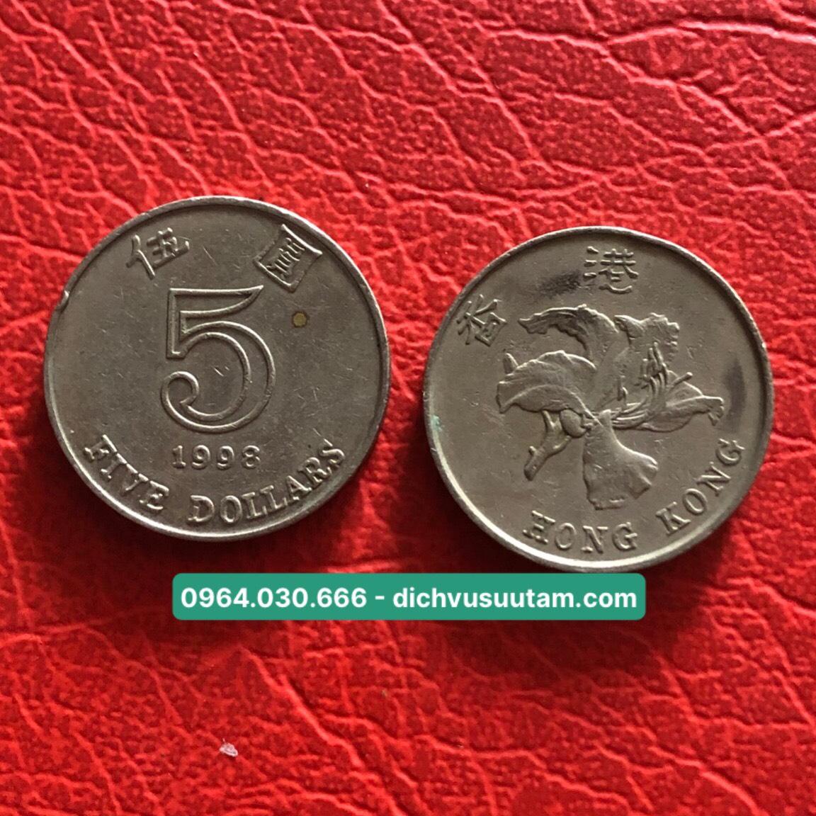 XU 5 dollars Hongkong sưu tầm