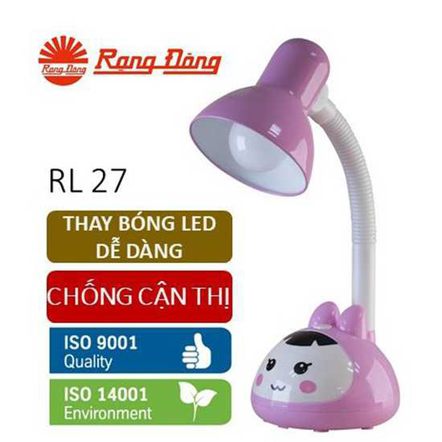 Đèn bàn LED chống cận bảo vệ thị lực Rạng Đông mã RD-RL-27.LED