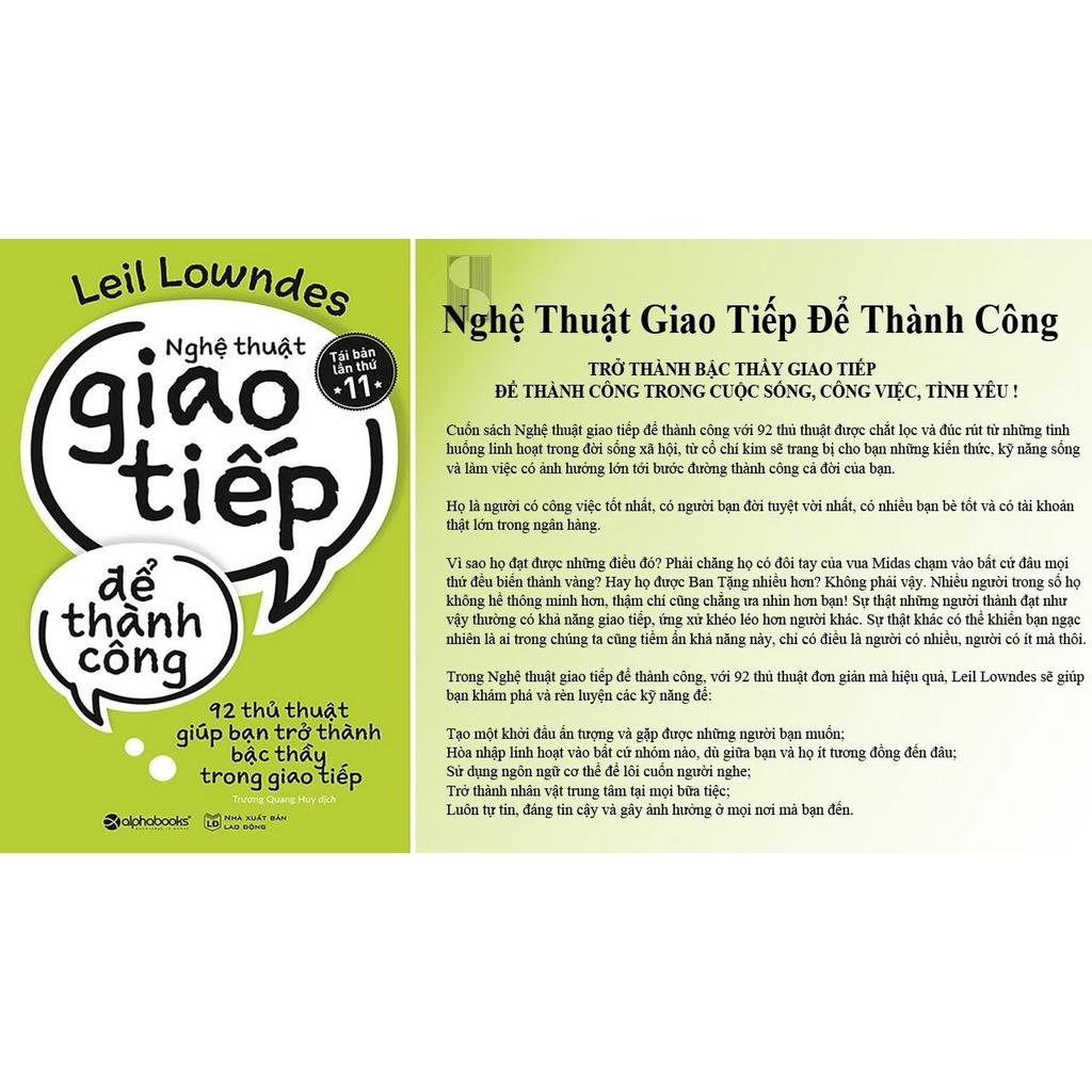 Sách Nghệ thuật giao tiếp để thành công - Alphabooks - BẢN QUYỀN