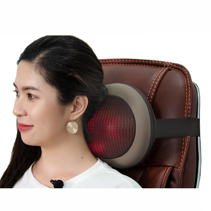 Gối massage hồng ngoại 6 bi - Công nghệ Hàn Quốc