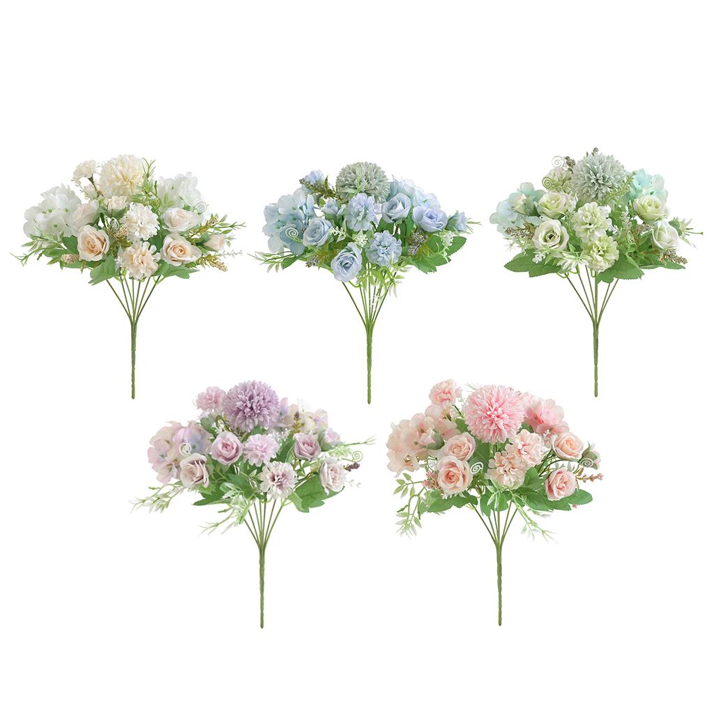 Artificial Rose Flower Bouquet Wedding Home Floral Decor