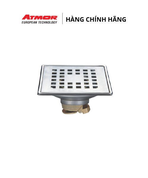 Phễu Thoát Nước Sàn Inox Cao Cấp Khử Mùi ATMOR M-8412