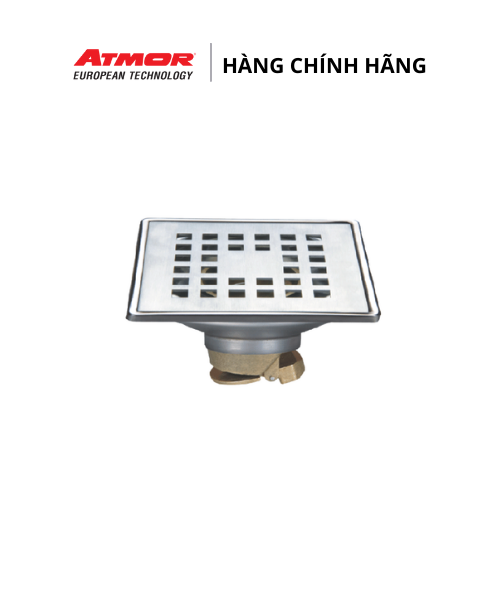 Phễu Thoát Nước Sàn Inox Cao Cấp Khử Mùi ATMOR M-8412 (HÀNG CHÍNH HÃNG)