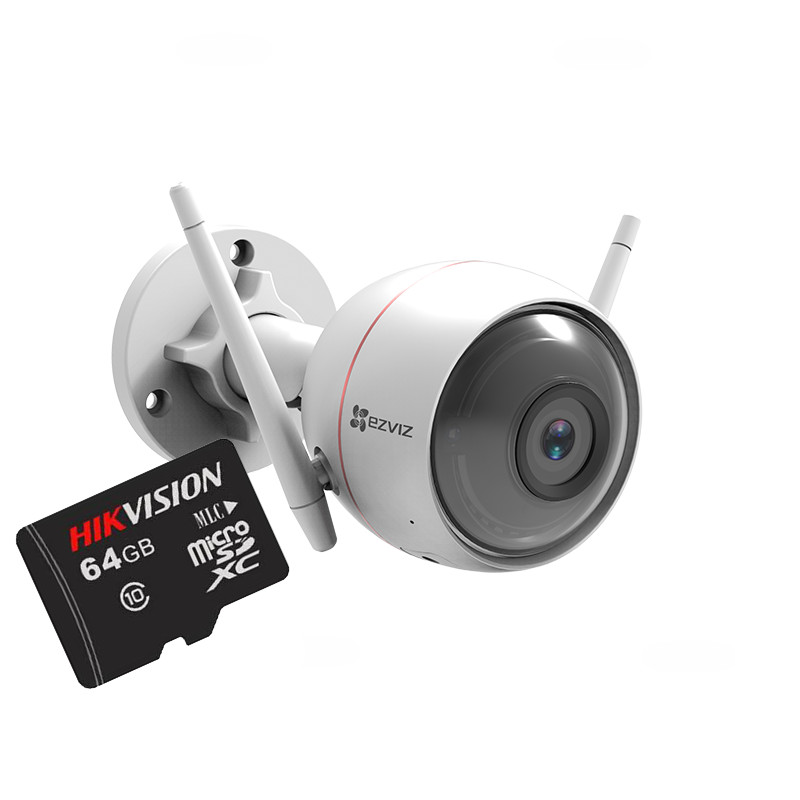 Camera IP Wifi EZVIZ C3W 1080P + Tặng thẻ nhớ Hikvision 64GB - Hàng chính hãng