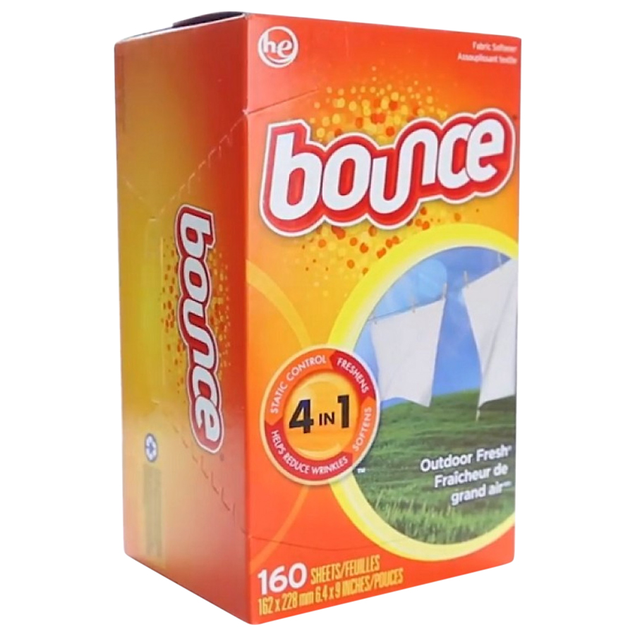 Giấy xả làm mềm vải Bounce Outdoor Fresh (160 tờ)