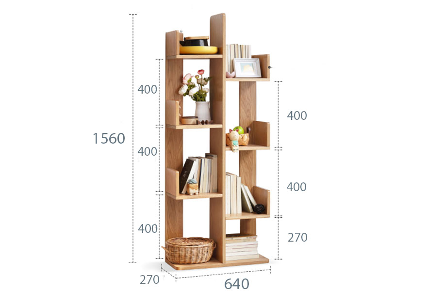 Giá sách bằng gỗ đẹp nhỏ gọn