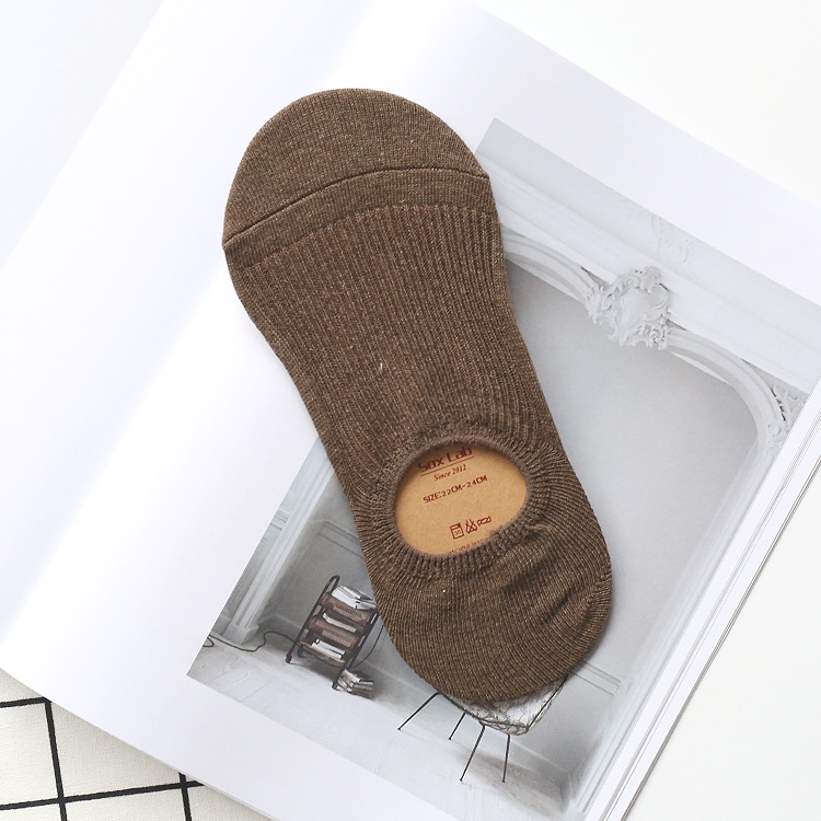Bộ 5 đôi tất bàn chân nữ Sox Lab Co dãn 4 chiều Size , có đệm silicon ở gót chống tuột