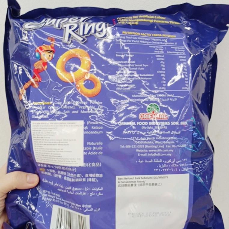 Bimbim Snack phô mai ăn vặt Super Ring túi 8 gói *14g An Gia Sweets &amp; Snacks