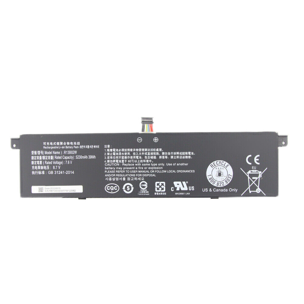 Pin dành cho Mi Notebook Air 13 13.3" 161301-01 161301-07 R13B01W R13B02W