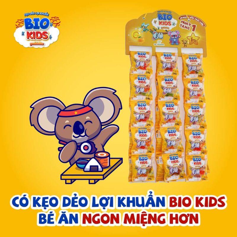 Kẹo Dẻo Lợi Khuẩn BIO KIDS Giúp Trẻ Ăn Ngon, Tiêu Hóa Tốt - Combo 10 Gói x 24g Tiện Lợi