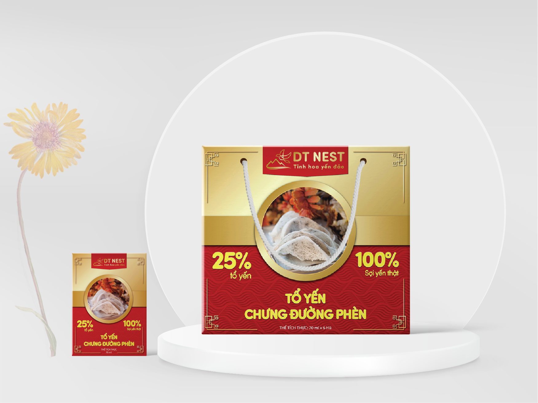 Đặc sản Khánh Hòa -  Log Yến Chưng Đường Phèn DT NEST/ DT FOOD - OCOP 4 SAO