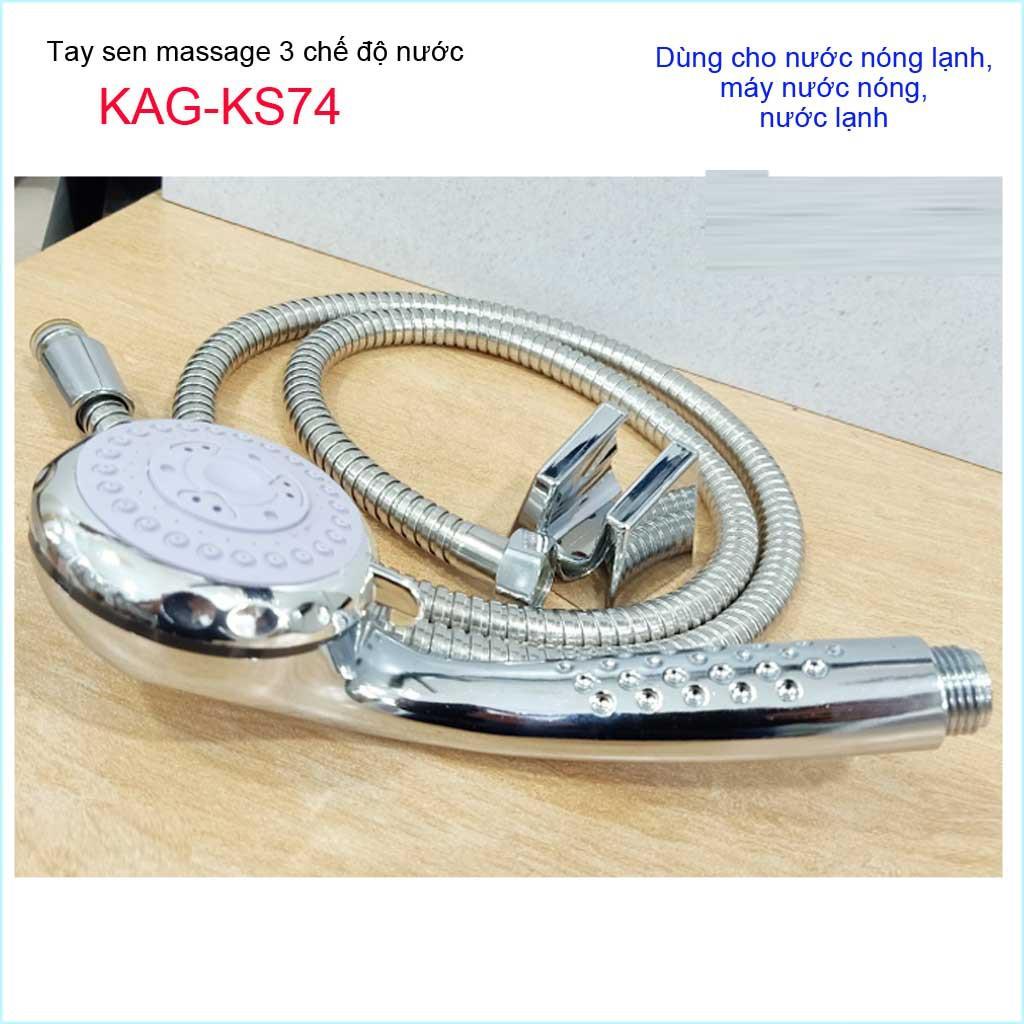 Vòi sen tắm cao cấp KAG-KS74 trọn bộ, Best Sales shower head vòi sen tia nước mạnh sử dụng tốt