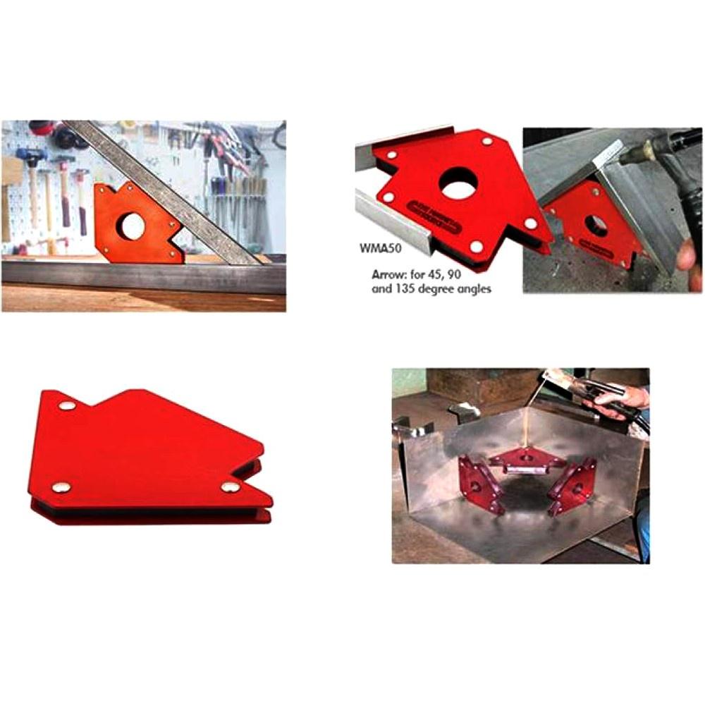 Giá đỡ hàn từ tính 50-LBS 9087 Hình dạng mũi tên cho nhiều góc