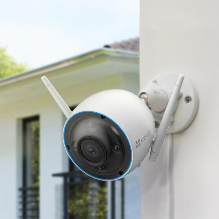 Camera không dây ngoài trời Ezviz CS-H3 3K 5MP, đàm thoại 2 chiều, phát hiện con người (Không thẻ) - Hàng chính hãng Anh Ngọc phân phối