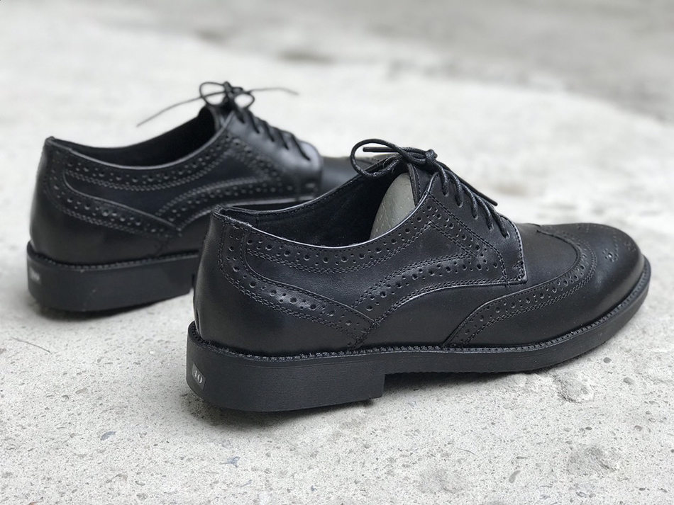 Giày Tây nam da bò công sở cao cấp Derby Wingtip