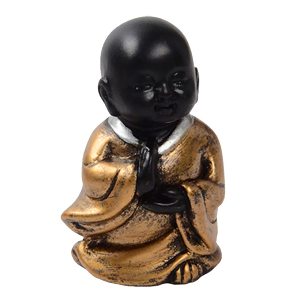 Resin Buddha Statue Monk Figurine Tea pet Ornaments