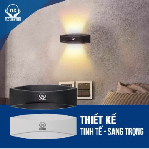 Đèn Tường Led Hình Bầu Dục TLC Lighting