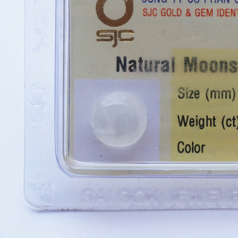 Mặt Đá Mặt Trăng Moonstone Tự Nhiên Mài Trơn Tròn