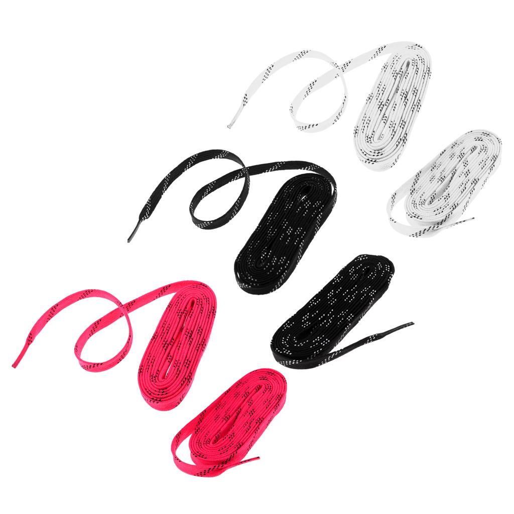 Phép Lạ Chiếu 3 Đôi 96 inch Thể Thao Khúc Côn Cầu Trên Băng Trượt Dây Giày Dây Giày Thay Thế