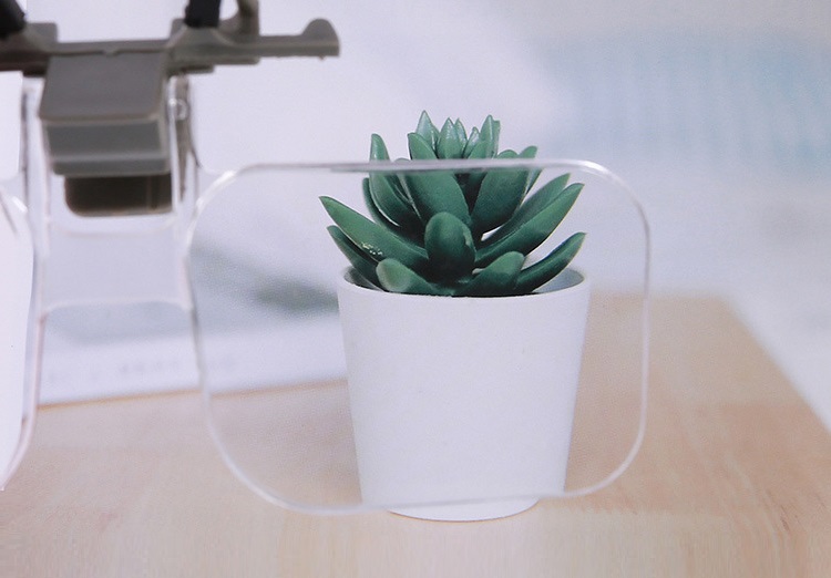 Kính lúp 2X dạng kẹp mắt kính hỗ trợ sửa chữa